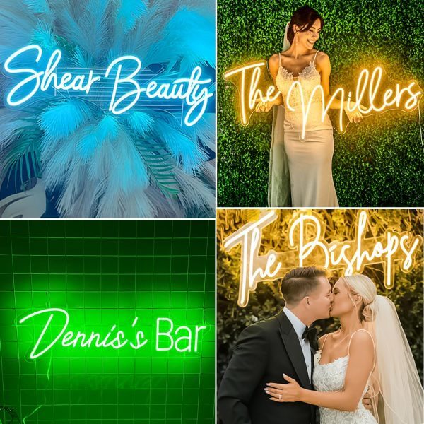 Custom Neon Sign, Custom LED Neon Sign Customizable for Wedding Bar Salon Beauty Business Light Up Name Sign, Personalized Neon Light Suitable for Events Birthday Gifts Decorations - Image 6